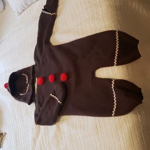Toddler homemade gingerbread costume